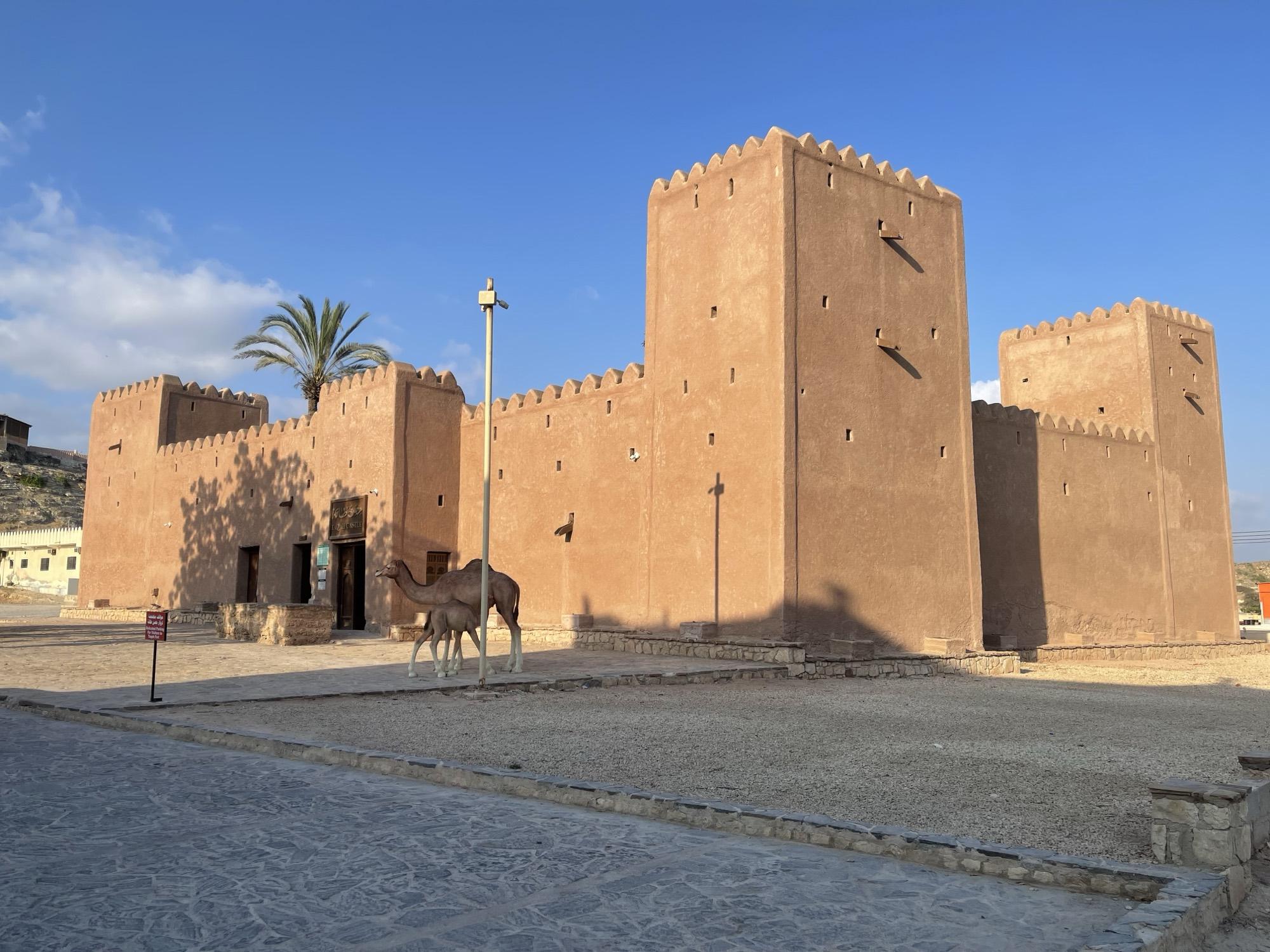 Carefully restored castle on the coast of southern Oman