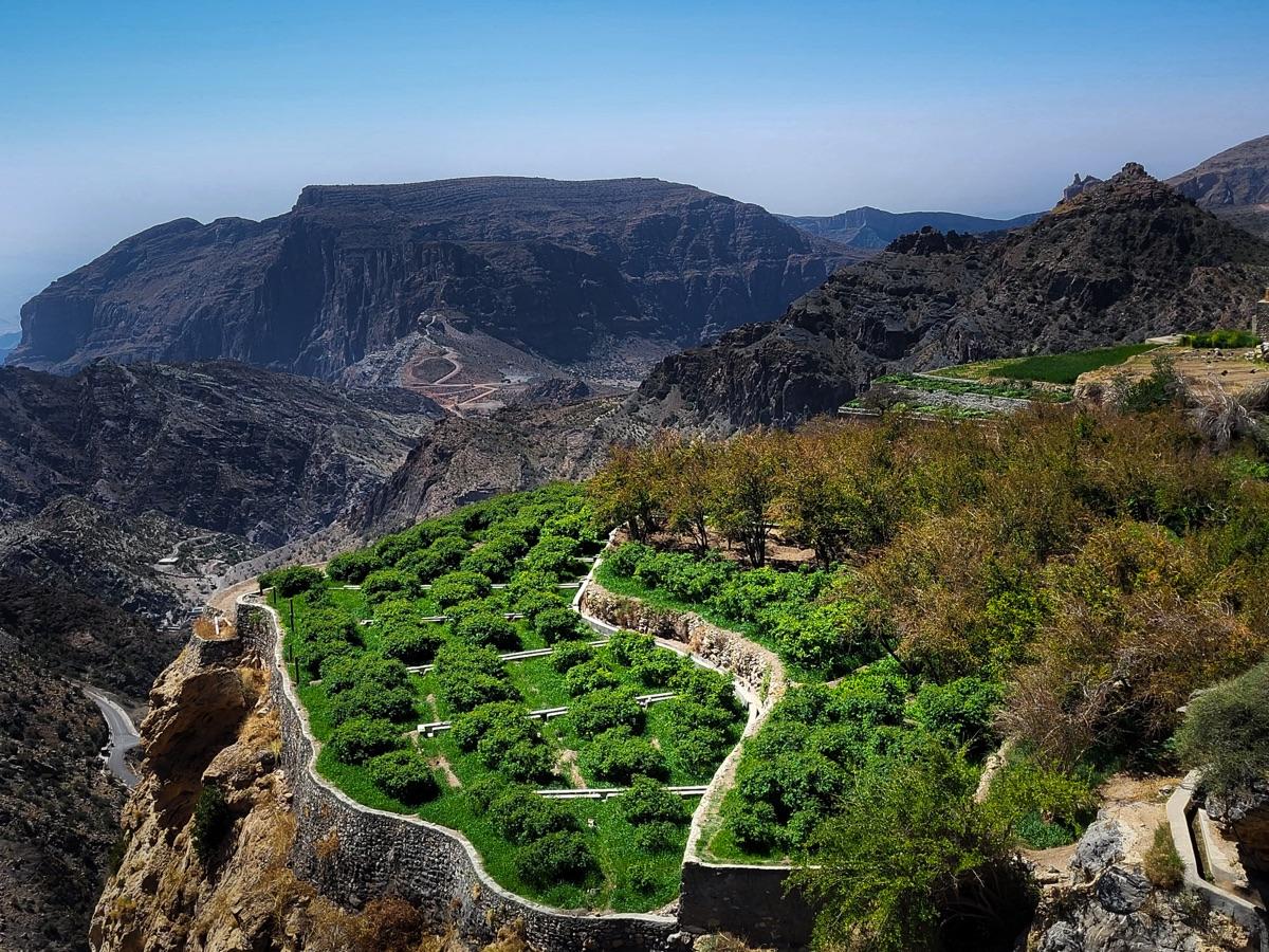 The Hajar Mountains in evening light