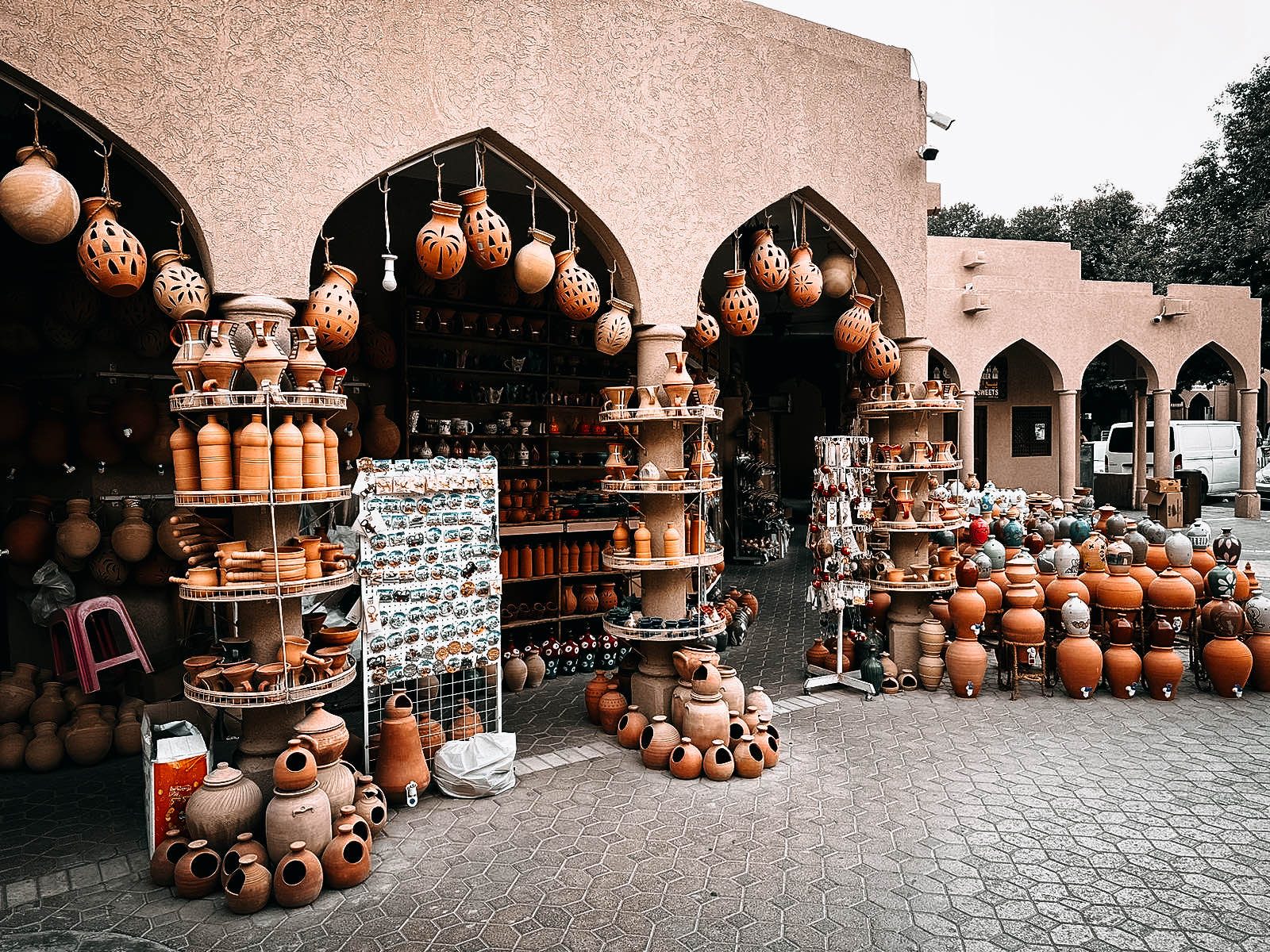 Pottery of every shape and size in Nizwa's souq